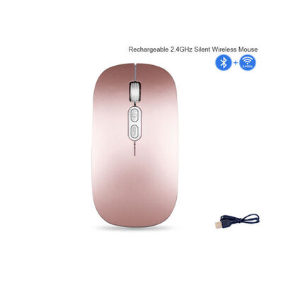 Mouse Inalámbricos Wireless Bluetooth Imice E-1400 Rose Gold